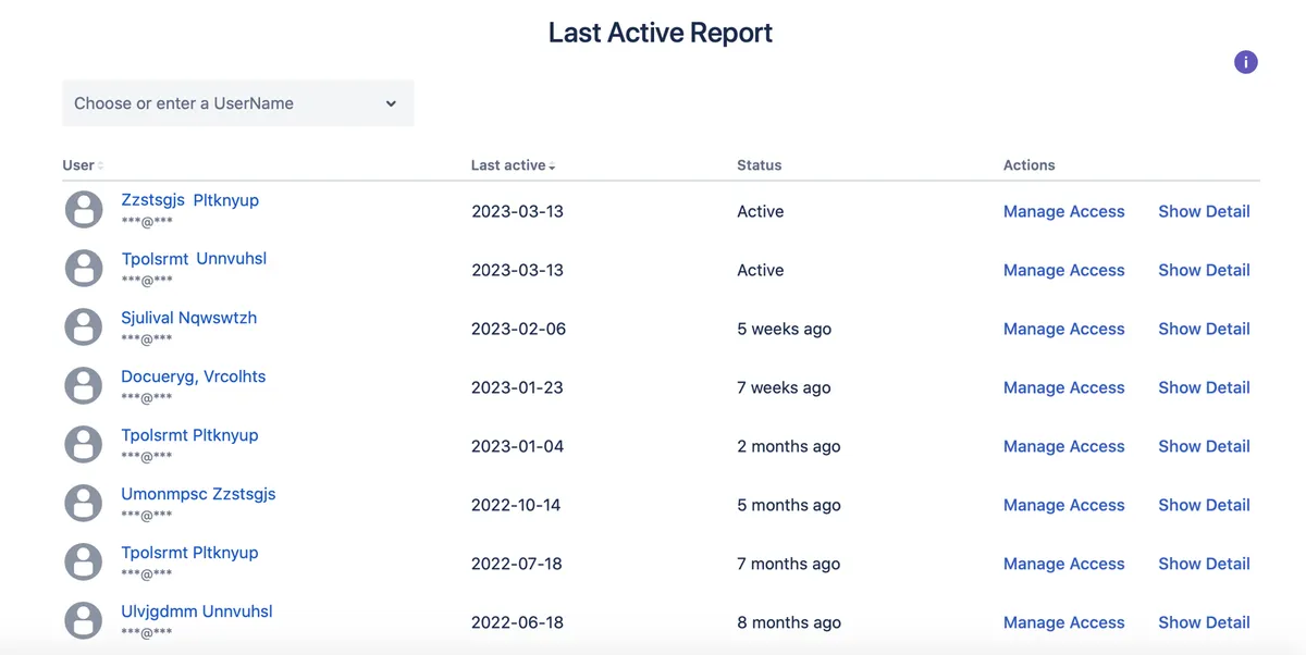Active Users Report for Confluence — screenshot from the Atlassian Marketplace listing