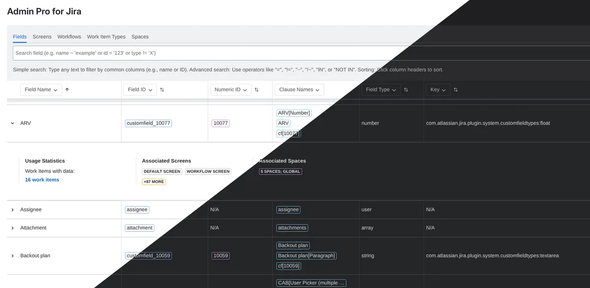 Admin Pro for Jira — screenshot from the Atlassian Marketplace listing