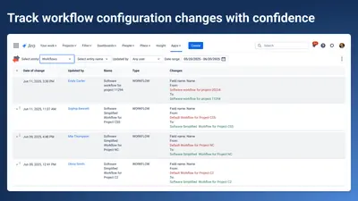 Advanced Audit Log for Jira for Atlassian — screenshot