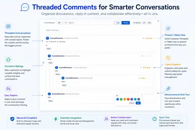 Advanced Comments for Jira and JSM for Atlassian — screenshot
