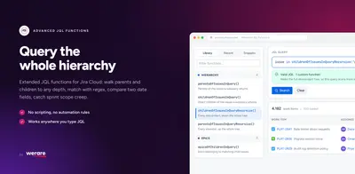 Advanced JQL Functions (Forge) for Atlassian — screenshot