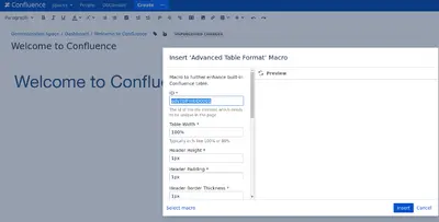Advanced Table Formatting for Confluence for Atlassian — screenshot