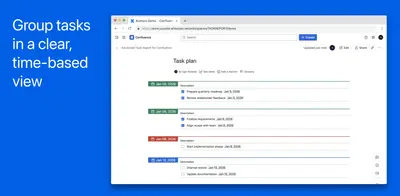 Advanced Task Report for Confluence for Atlassian — screenshot