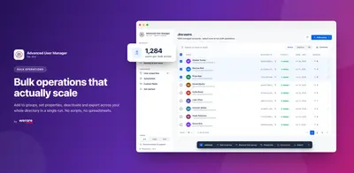 Advanced User Manager for Jira Cloud for Atlassian — screenshot