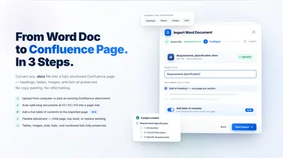 Advanced Word Importer for Confluence for Atlassian — screenshot