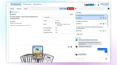 Agile Planning Poker, Retrospectives, Daily Standup for Jira for Atlassian — screenshot