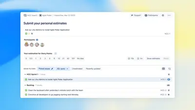 Agile Poker for Jira - Planning & Estimation for Atlassian — screenshot
