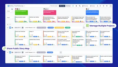 Agile User Story Map, Portfolio Roadmaps & Persona for Jira for Atlassian — screenshot