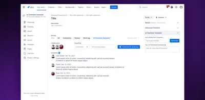 AI Comment Assistant for Jira for Atlassian — screenshot