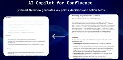 AI Copilot for Confluence for Atlassian — screenshot
