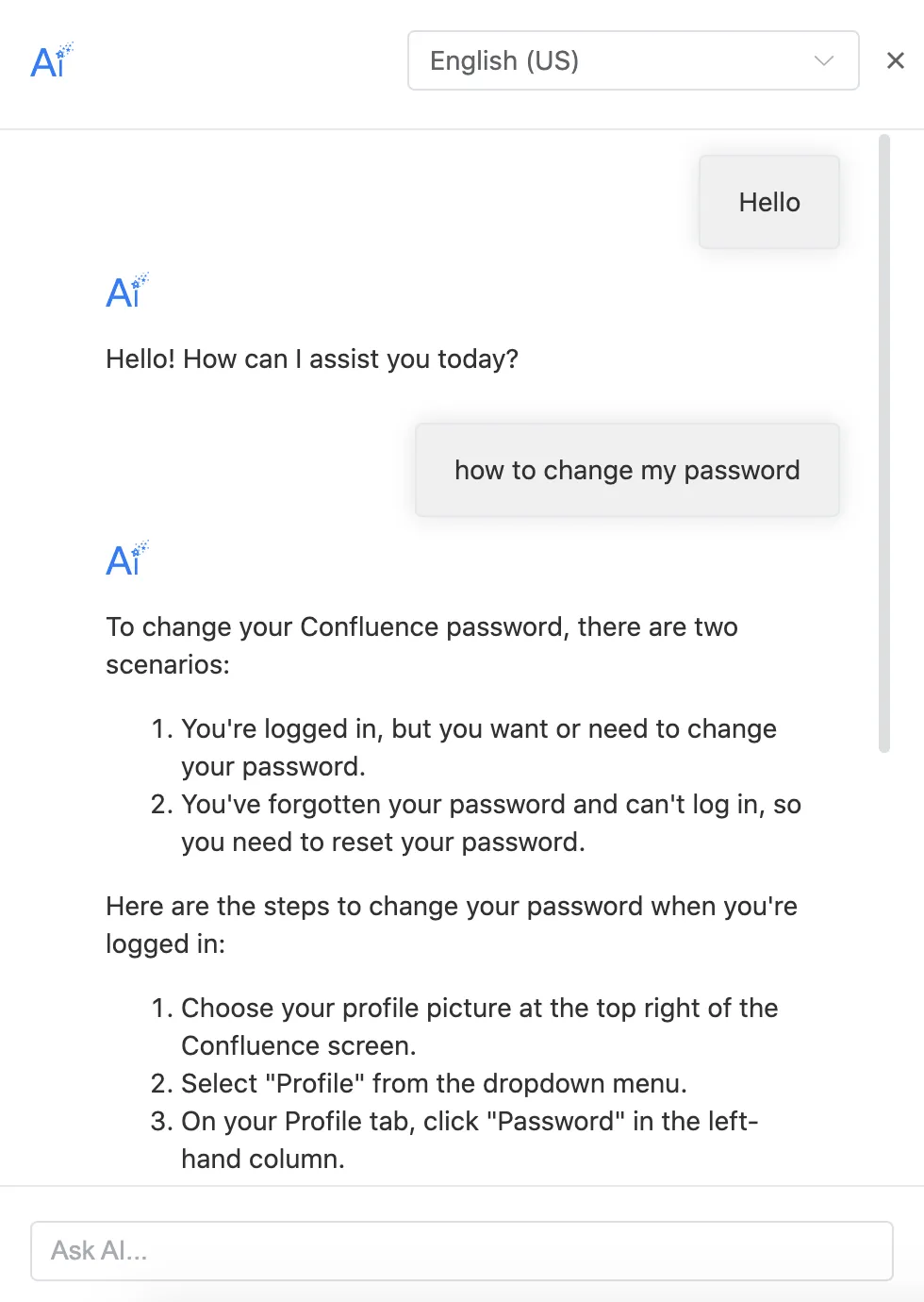 AI for Confluence — screenshot from the Atlassian Marketplace listing