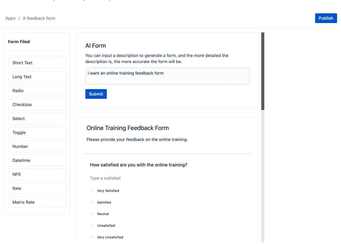 AI Forms — screenshot from the Atlassian Marketplace listing