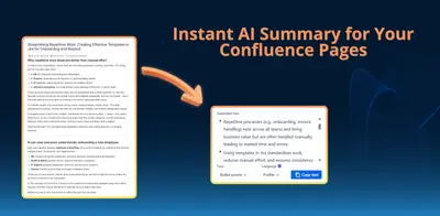 AI Helper for Confluence for Atlassian — screenshot