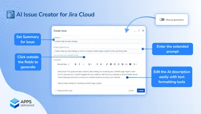 AI Issue Creator for Jira for Atlassian — screenshot