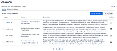 AI Jeannie for Atlassian — screenshot