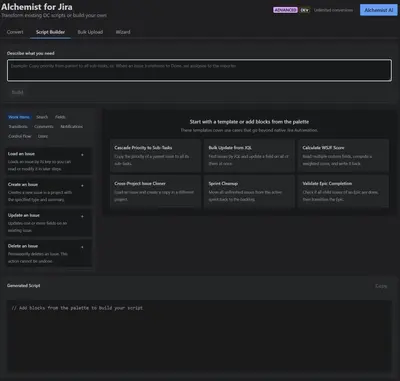 Alchemist for Jira for Atlassian — screenshot