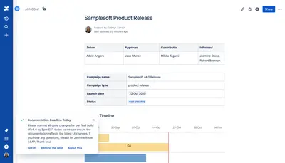 Announcer for Confluence for Atlassian — screenshot