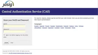 Apereo CAS Authenticator for Bitbucket for Atlassian — screenshot