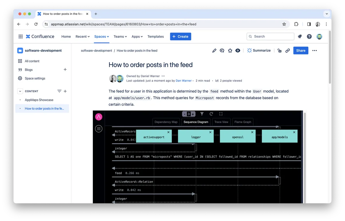 AppMap for Confluence — screenshot from the Atlassian Marketplace listing