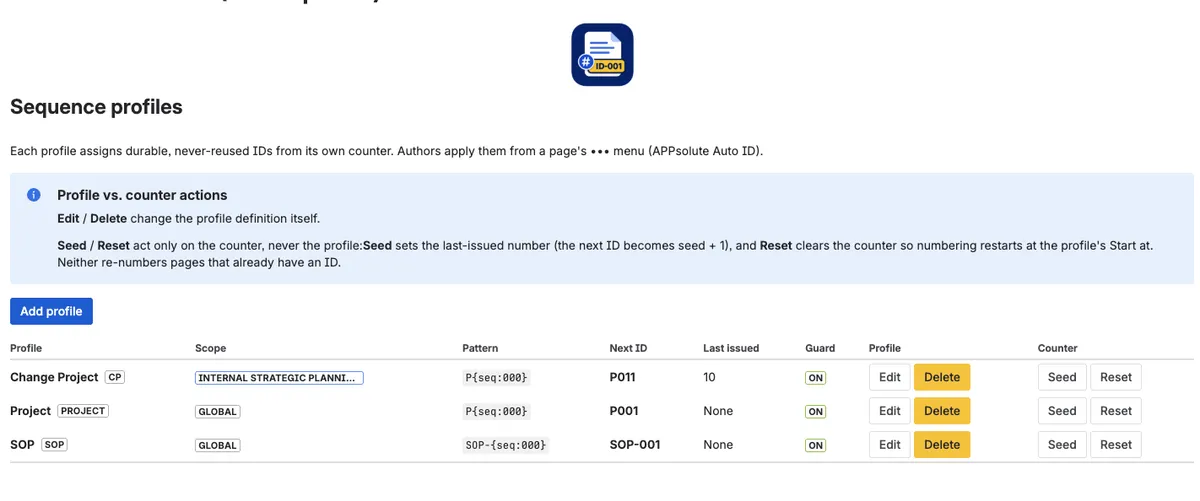 APPsolute Auto ID — screenshot from the Atlassian Marketplace listing