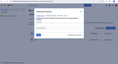 Asset Importer: Amazon S3 file import for Atlassian — screenshot