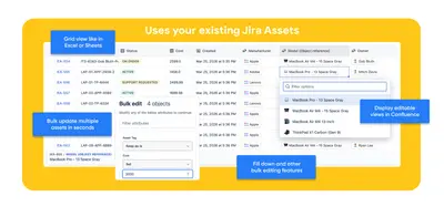 Asset Manager for Jira (add features to native Assets) for Atlassian — screenshot