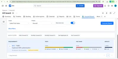 AssureX for Atlassian — screenshot