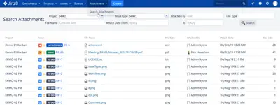 Attached quick finder for Atlassian — screenshot