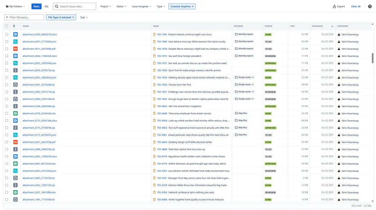 Attachment Architect — screenshot from the Atlassian Marketplace listing