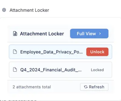 Attachment Locker for Confluence for Atlassian — screenshot