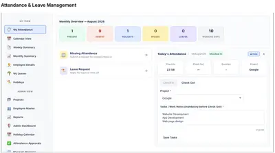 Attendance and Leave Management For Jira for Atlassian — screenshot