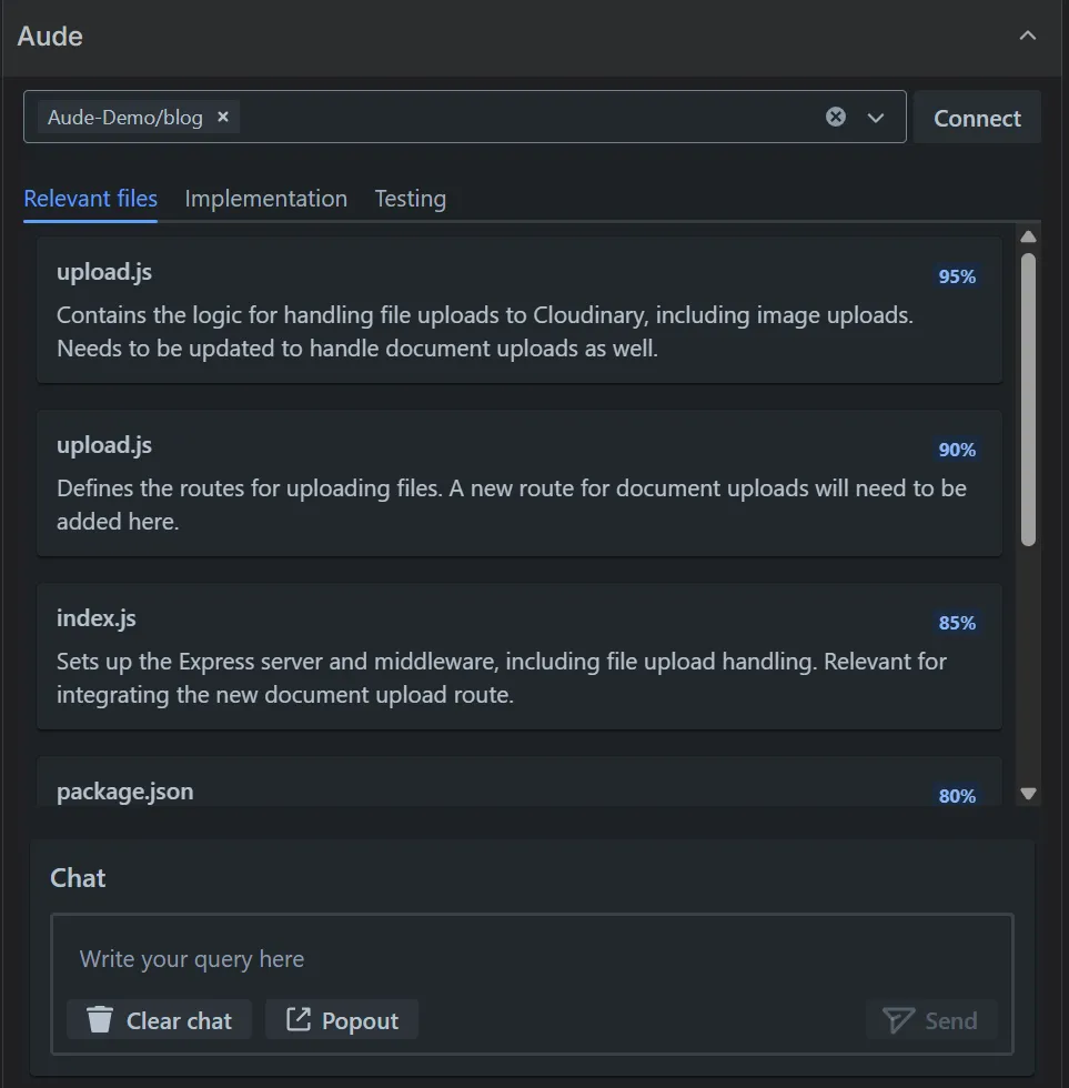 Aude — screenshot from the Atlassian Marketplace listing