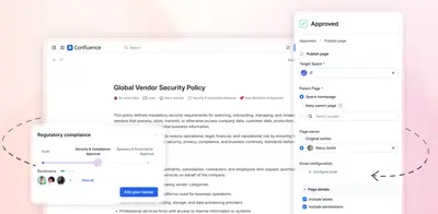AURA Workflow & Approval for Confluence (Page Publishing) for Atlassian — screenshot
