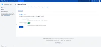 Auto Purge Trash for Atlassian — screenshot