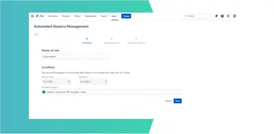 Automated Absence Management for Jira for Atlassian — screenshot