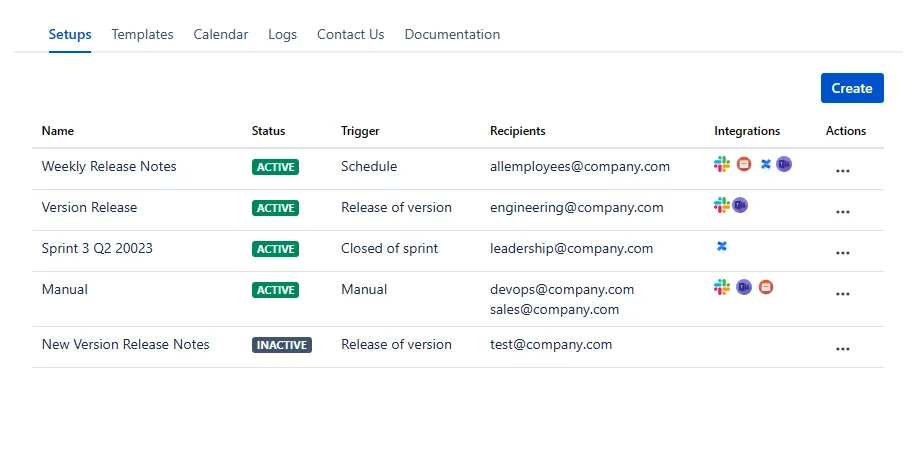 Automated Release Notes — screenshot from the Atlassian Marketplace listing