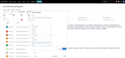 Automated User Management for Confluence for Atlassian — screenshot