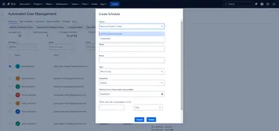 Automated User Management for Jira for Atlassian — screenshot