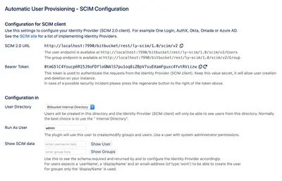 Automatic User Provisioning (Bitbucket) for Atlassian — screenshot
