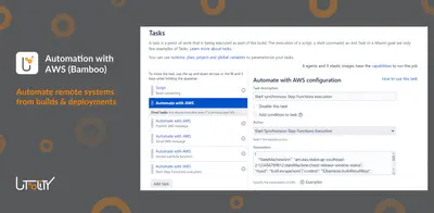 Automation with AWS (Bamboo) for Atlassian — screenshot