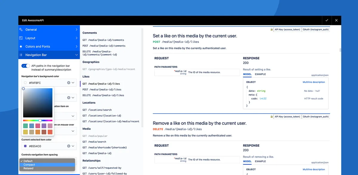 AwesomeAPI: documentation generator — screenshot from the Atlassian Marketplace listing