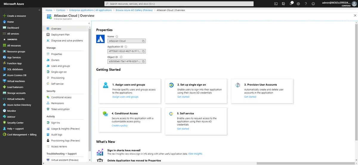 Azure Active Directory — screenshot from the Atlassian Marketplace listing