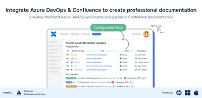Azure DevOps Connector for Confluence for Atlassian — screenshot