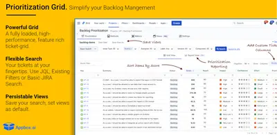 Backlog Prioritization for Jira (Pro) for Atlassian — screenshot