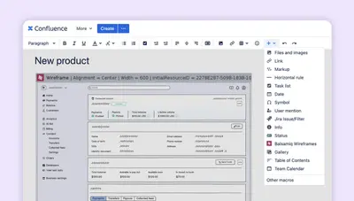 Balsamiq Wireframes for Confluence Data Center for Atlassian — screenshot