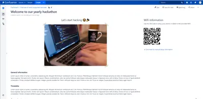 Barcodes and QR Codes for Confluence for Atlassian — screenshot