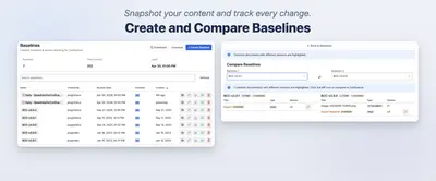 Baselines - Snapshots for Confluence Cloud for Atlassian — screenshot
