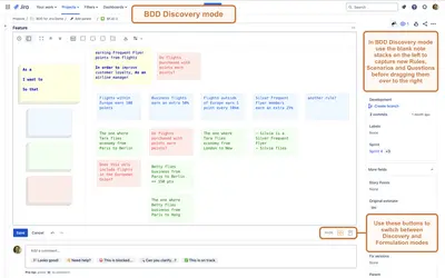 BDD for Jira with Git for Atlassian — screenshot