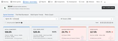Beam - Shadow Work Insights for Atlassian — screenshot