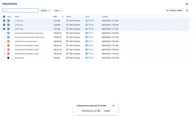 Better Attachments - Attachment Manager Lite for Jira for Atlassian — screenshot